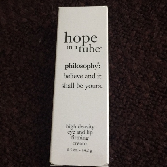 philosophy hope in a tube high density eye and lip firming cream